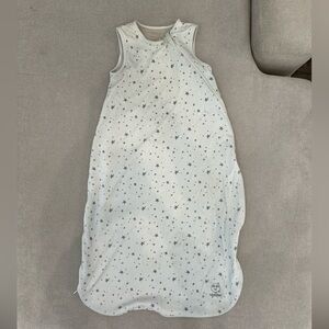 Woolino 18-36M 100% Organic Merino Wool Baby Toddler Sleep Sack Grey Stars